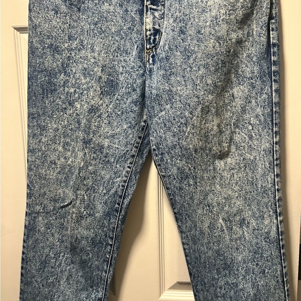 Men's Blue Acid Wash Jeans